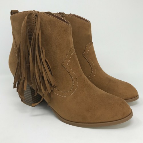 Brown Suede Ankle Boots Booties 