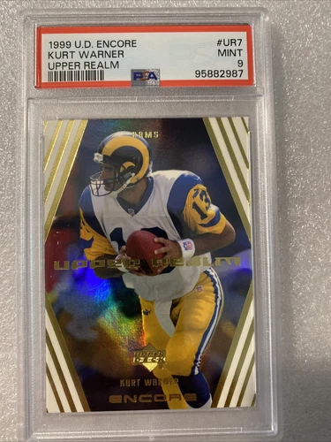 1999 U. D. Encore Upper Realm #UR7 Kurt Warner PSA 9 Rookie (4)