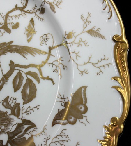 Coalport Cairo Gold On Raised White Dinner Plate - Picture 4 of 6