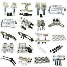 Aluminum Alloy metal Upgrade DIY parts Silver Fit For 1/10 HPI WR8_flux Rc Car