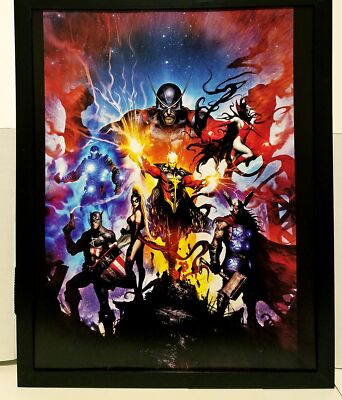 Realm of Kings MCU by Clint Langley 11x14 FRAMED Marvel Comics Art Print Poster