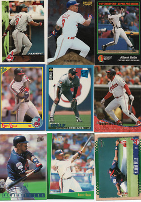 9-albert joey belle cleveland indians lot #2 nice mix