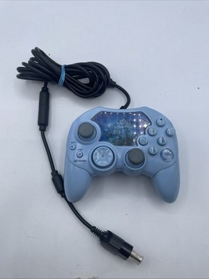 NubyTech Xbox Wired Ergonomic Light Blue Controller 6ft Cable for Microsoft Xbox