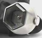 SEIKO Brushed Vintage Ring Watch 11-7590 Manual Winding Silver Dial 17 jewels
