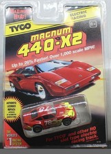 TYCO Porsche Carrera 440-X2 Maximum Heat Wide Pan Chassis 78 HO Slot Car - MOC