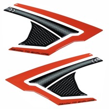 Tankpad seitlich Gel-Kniepads kompatibel mit KTM 1390 Super Adventure S Schwarz