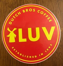 Dutch Bros Sticker LUV