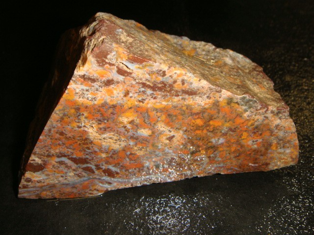 OLD CANADIAN RIVER PLUME AGATE CUT SPECIMEN   1   3/4   POUNDS   TEXAS