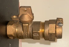 1" Mueller 300 Straight Valve Pack Joint Connection for IPS PVC pipe x F.I.P