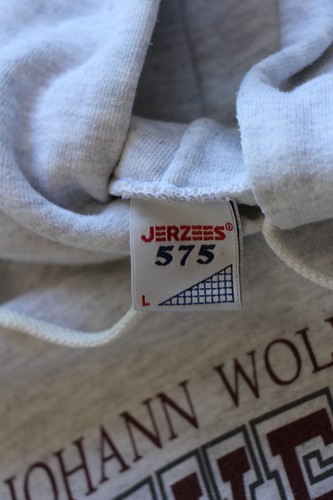 Sudadera con capucha años 90 Johann Wolfgang Goethe Universität Frankfurt Jerzees L - Imagen 4 de 5
