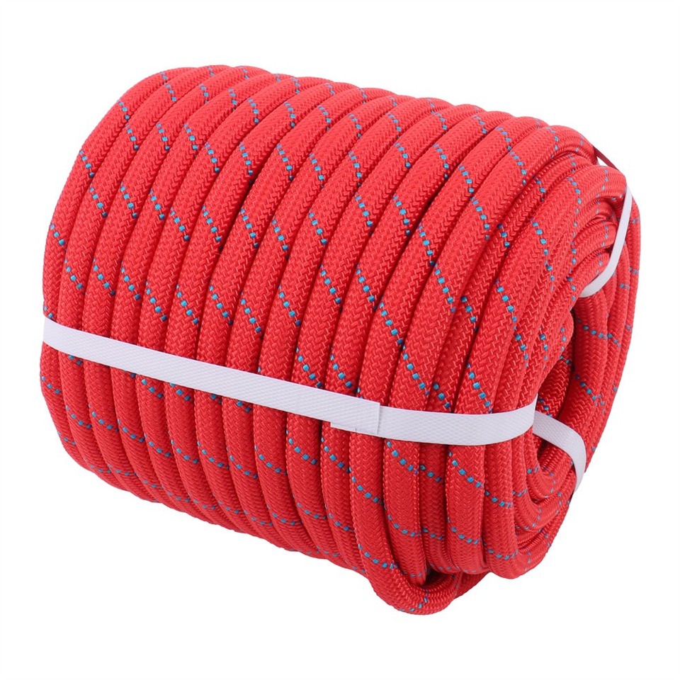 1/2” x 125' Braided Polyester Rope Arborist Rigging Rope No-Stretch Red ...