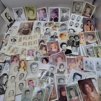 Vintage 100+ Portrait Headshots Wallets Americana Mid 20th Century 