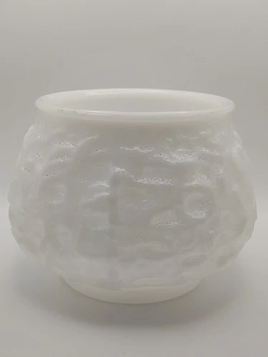 Vintage Brody Co. Milk Glass Vase Made In Cleveland Ohio