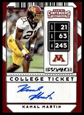 2020 Panini Contenders Draft Picks Auto Kamal Martin #255
