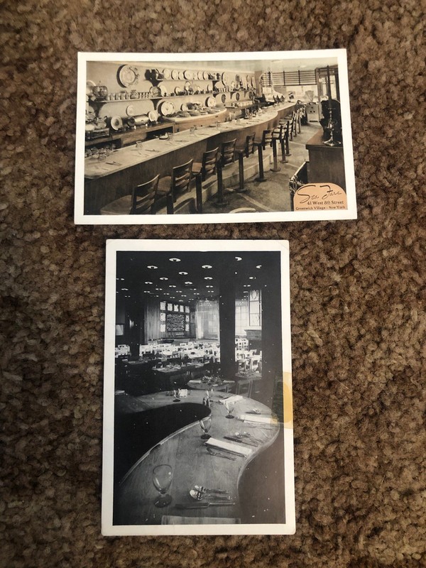 Lot Of 2 Vintage Postcards, Sea Fare Restaurants, New York City