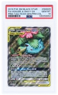 2019 Pokemon SM Black Star Promo Venusaur/Snivy Gx PSA 10