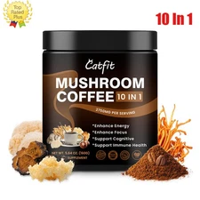 Mushroom Coffee Organic Coffee 50 Servings Lions Mane, Reishi, Shiitake Complex