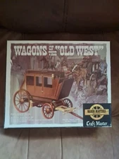 CRAFTMASTER WAGONS OF THE OLD WEST, STAGE COACH WOOD MODEL KIT 1971