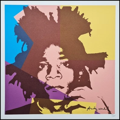 ANDY WARHOL * Basquiat * lithograph * 50x50 cm * limited # 130/500 CMOA signed - Bild 1 von 4