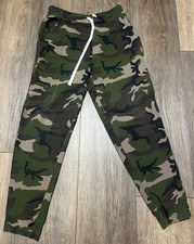Polo Ralph Lauren Camo Jogger Sweatpants Youth M Fleece Green Woodland Pony Logo
