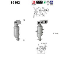 Katalysator FÜR Toyota Yaris ( P9 ), Toyota Yaris ( P13 ) - AS 95162