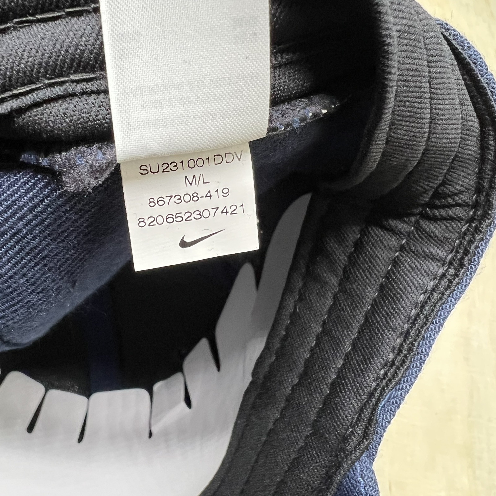 NEW M/L Nike Classic 99 Blank Team Dri-FIT Swoosh Flex Hat Navy Blue