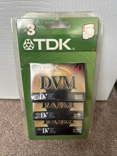 TDK Mini DVM Cassettes Package of 3 New 60 Minutes Each Sealed In Package