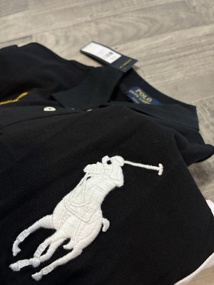 Polo Ralph Lauren Slim Fit Tokyo Cotton Black Polo Shirt M | eBay