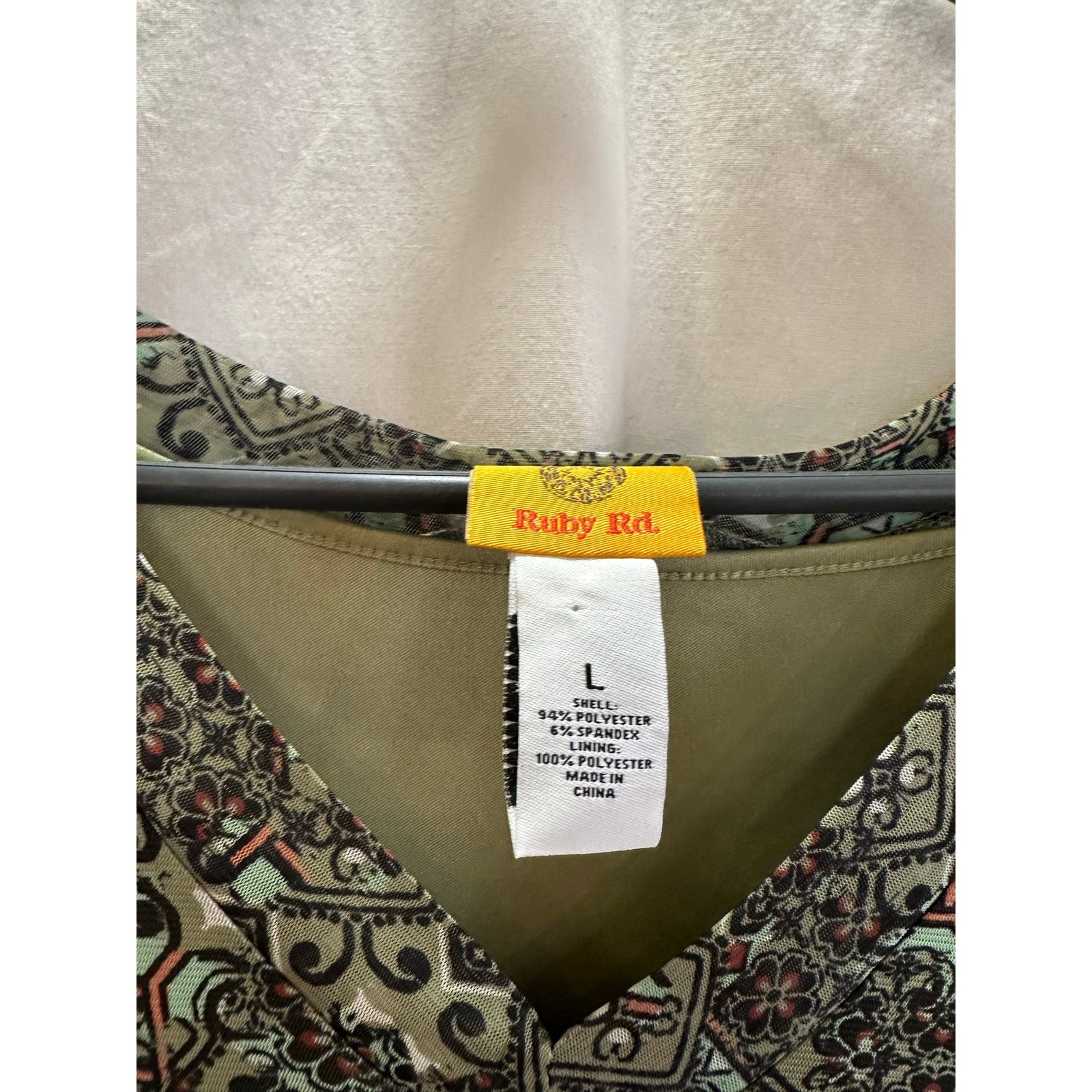 Ruby Rd. Green Patterned Shift Dress – Women’s La… - image 4