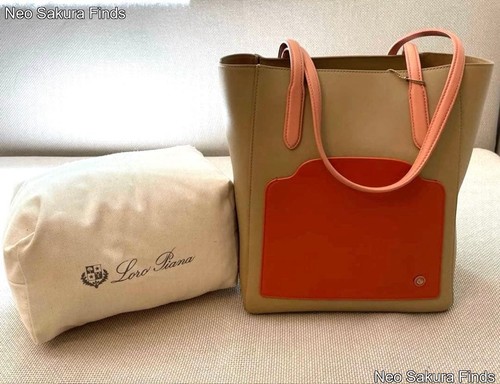 Loro Piana Unused Sage Leather Tote Bag w/ Dust Bag
