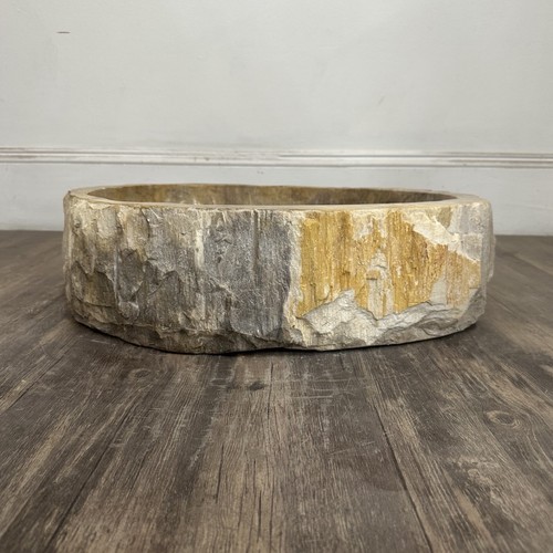 Bathroom Counter Top Petrified Wood Vanity Vessel Basin Sink PWS 24 - Picture 3 of 5