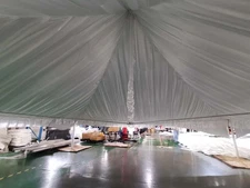 10x10 White High Peak Tent Draping Liner Elegant Drapery for Party Event Wedding