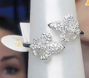 Bomb Party New Sterling Fleur De Lis Ring