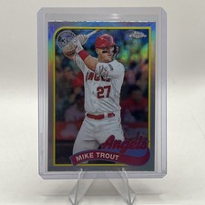 #89CB-1 Mike Trout Topps 1989 Baseball - 2024 Topps Chrome Refractor