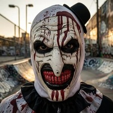 Scary Halloween Cosplay Mask Bloody Latex Horror Party Costume Prop Adult