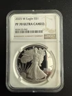 2025-W Proof $1 American Silver Eagle NGC PF70