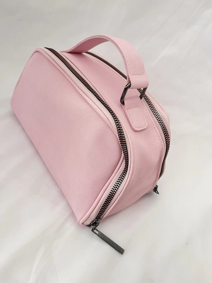 Lancôme Bolsa de Cosméticos con Doble Cremalleras y Compartimentos Rosa Foto 3 de 4