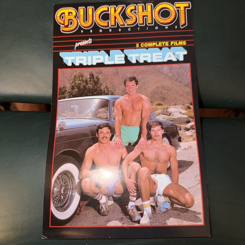 Colt Studios Buckshot Male Gay Interest Men Photo Triple Treat Film Flyer 9X6