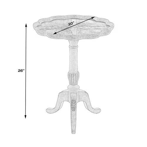 Butler Specialty Pedestal Table In Cherry Finish - Picture 5 of 5