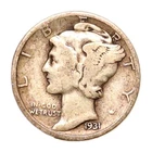 1931-S Mercury Silver Dime Nicely Circulated Tougher Date Coin!