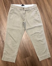 Tommy Hilfiger Cropped Chinos Women  s Size 8 Cropped Used Color Gray