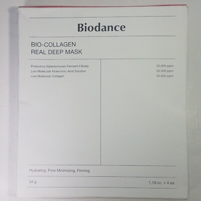 2x BIODANCE Bio-Collagen Real Deep Mask 34g x 8 (2×4) Sheets Hydrogel Mask, READ