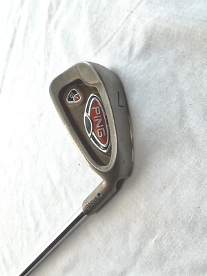 RH Ping i10 7 Iron Blue Dot Demo Stiff Flex Steel Shaft 37'' Length