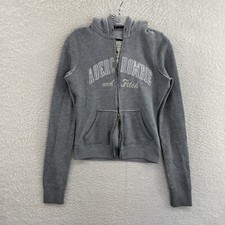 Y2K Vintage Abercrombie Hoodie Sweater S Small Grey Bella Swan Boho Fairy Grunge