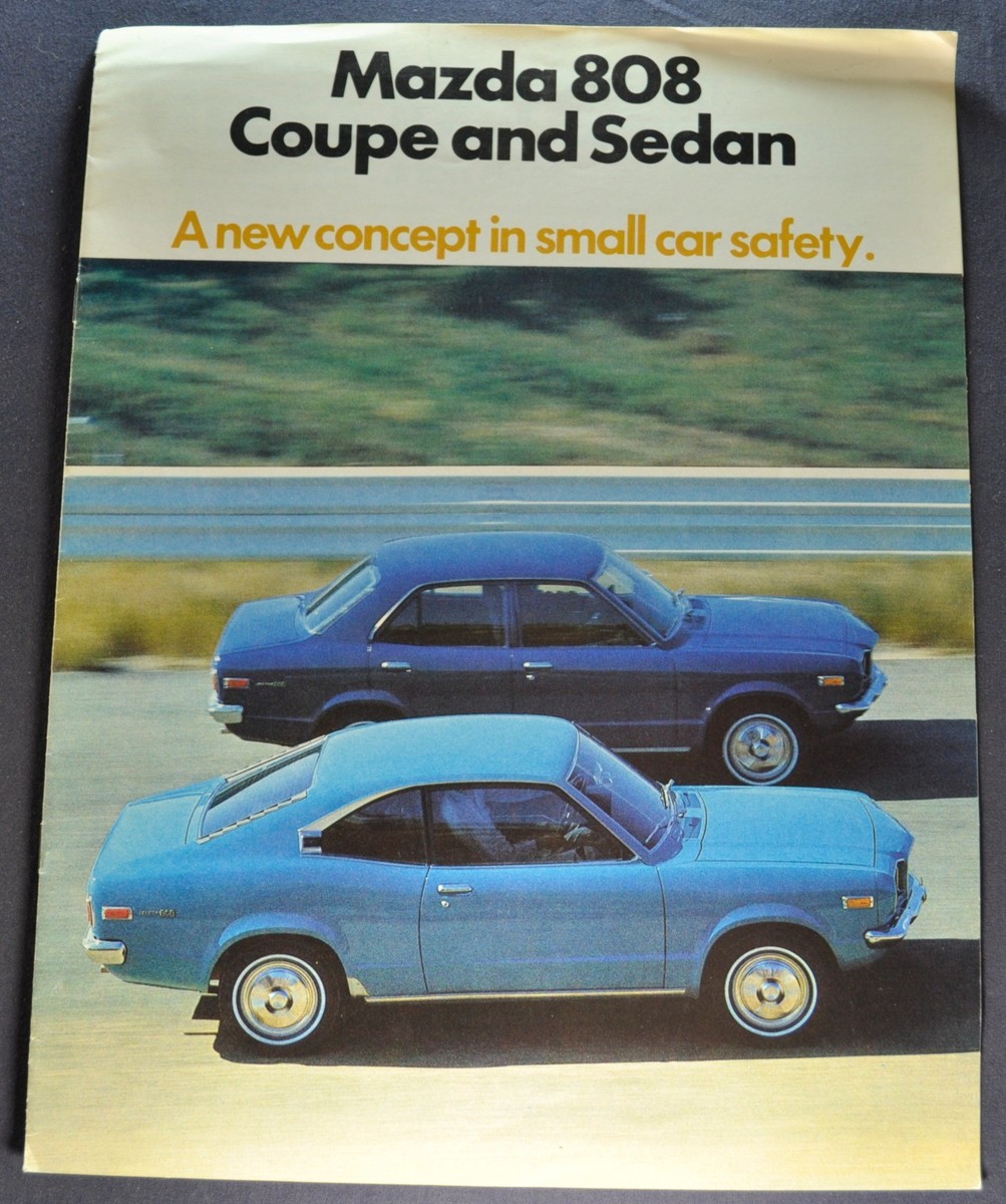 1972 Mazda 808 Catalog Sales Brochure Coupe Sedan Original 72 | eBay