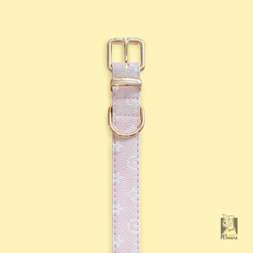 Luxury Leather Designer Dog Collar In XS, S, M, L, XL (Optional Leash Available) - Picture 7 of 43