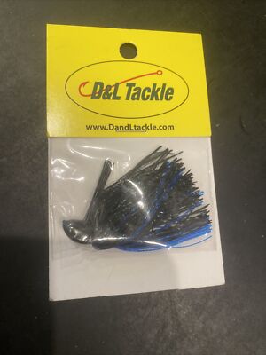 D&L Tackle Jig 3/16oz Black & Blue