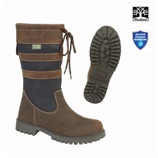 WOODLAND L277 Ladies Waxy Leather Mid Length Pull On Country Winter Boots