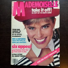 Mademoiselle Magazine January 1986 Renee Simonsen - Fashion, Ads, Beauty, Sex