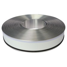 US Stock 110mmx 50m Silver Color Aluminum Trim Cap with PC & Foam (Channelume)